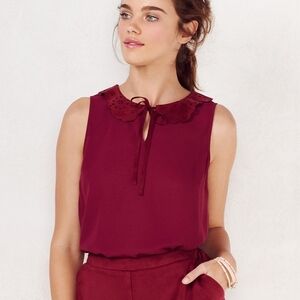 LC Wine Colored Blouse